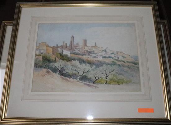 Augustus John Cuthbert Hare (1834-1903) Views in Italy largest 9 x 12.75in.